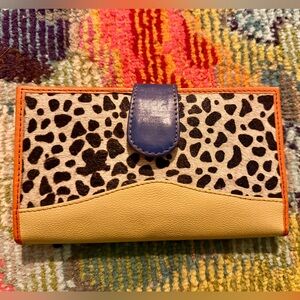 Folklore Coutour leather cowhide wallet *Brand New*
